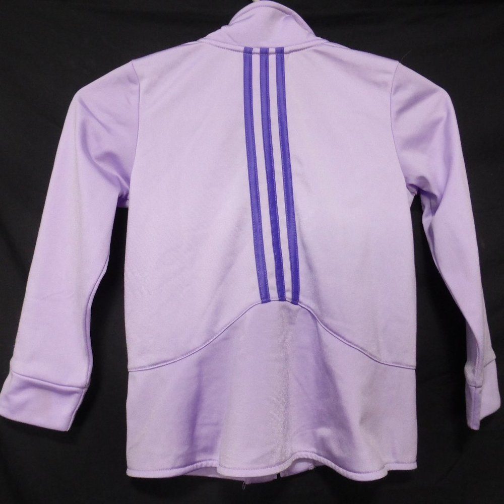 ADIDAS, size 6, lilac zip up jacket *light stain - Picture 3 of 6
